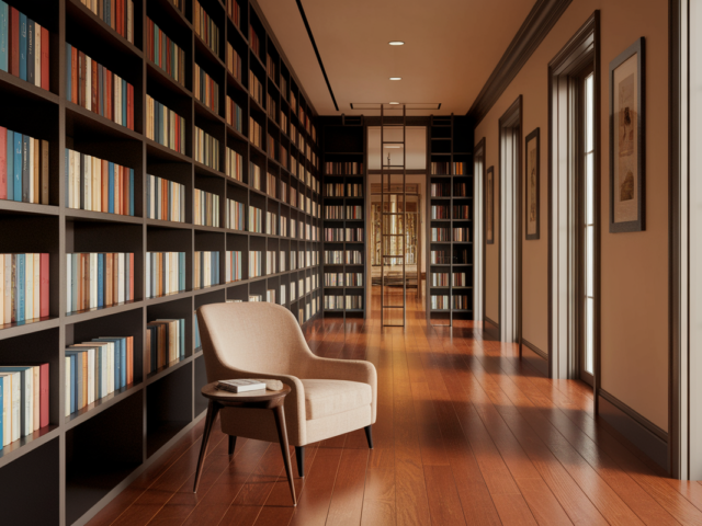 Bibliothèque sur mesure – Aménagement