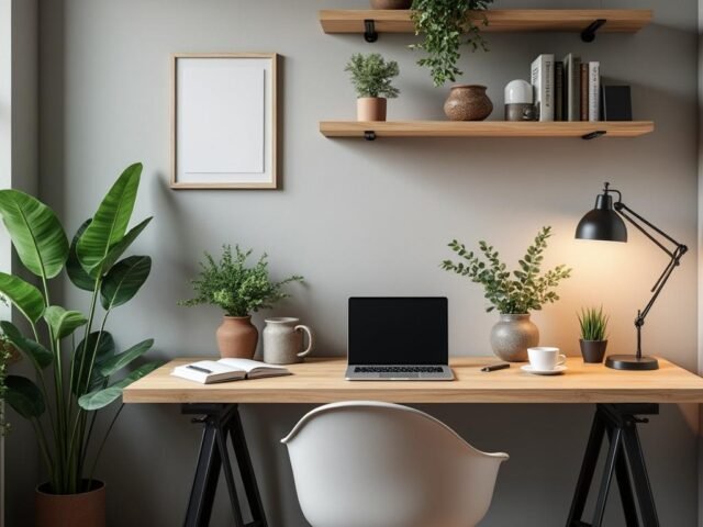 Aménager un coin télétravail dans un petit espace.