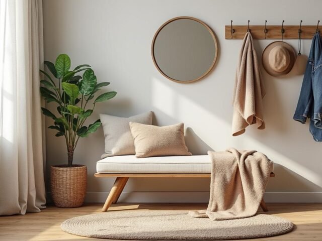 Comment créer une entrée chaleureuse dans un petit espace