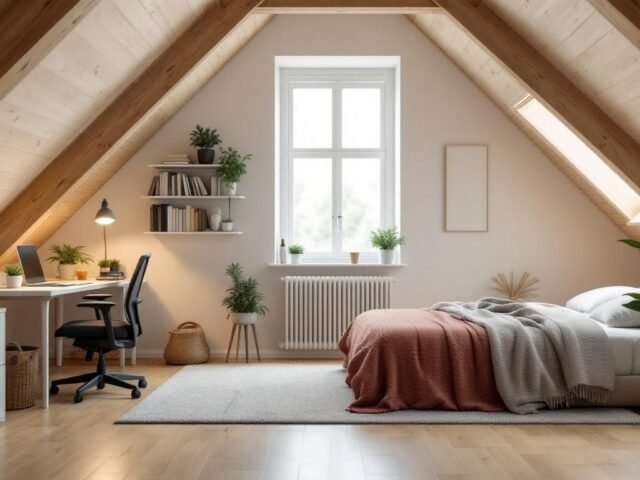 Comment transformer un grenier en chambre ou bureau.