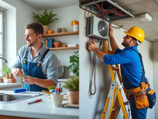 Quels travaux faire soi-même vs à confier absolument à un pro.