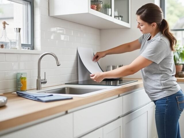 Comment poser une crédence adhésive soi-même