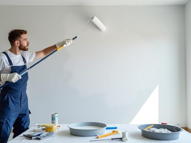 Astuces pour repeindre un plafond sans traces