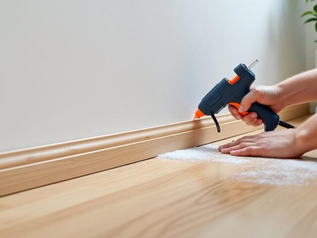 Comment poser des plinthes collées