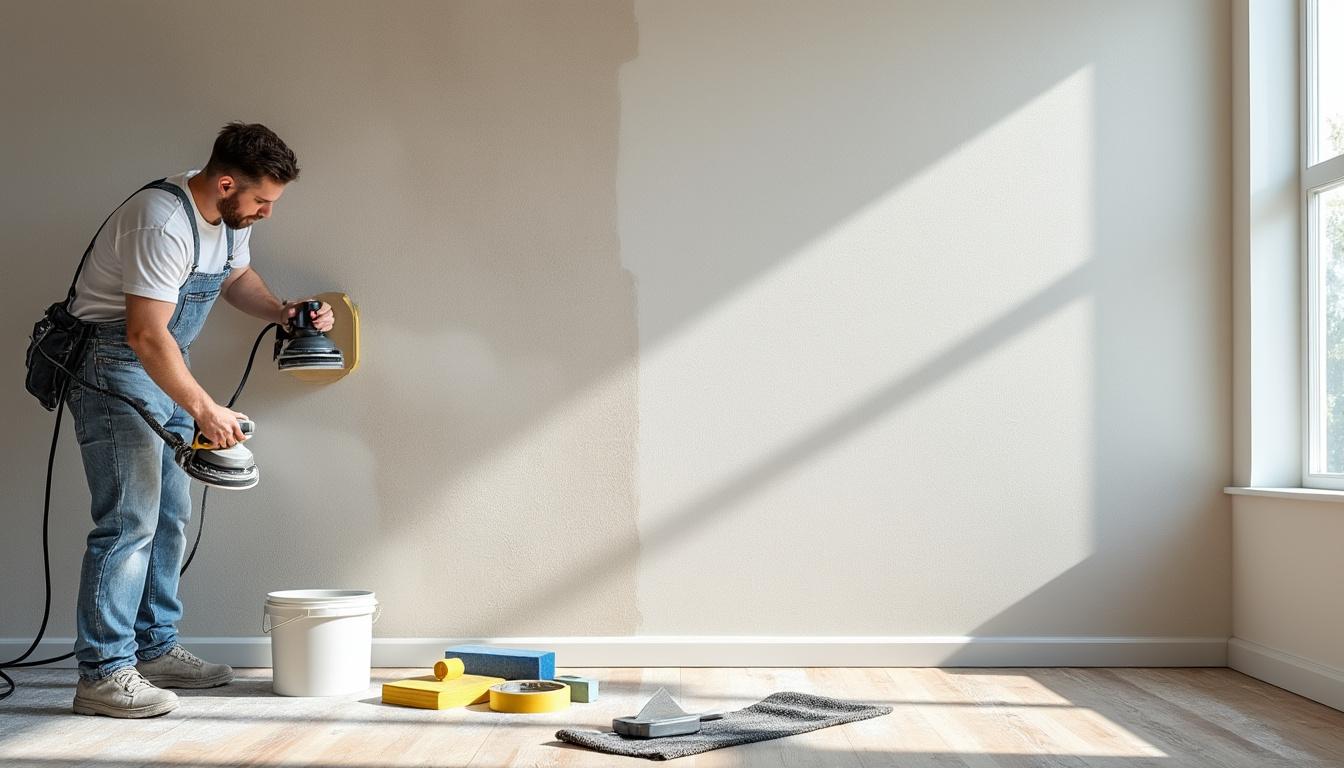 apprenez comment préparer et lisser parfaitement un mur avant de le peindre pour un rendu professionnel et sans défaut.