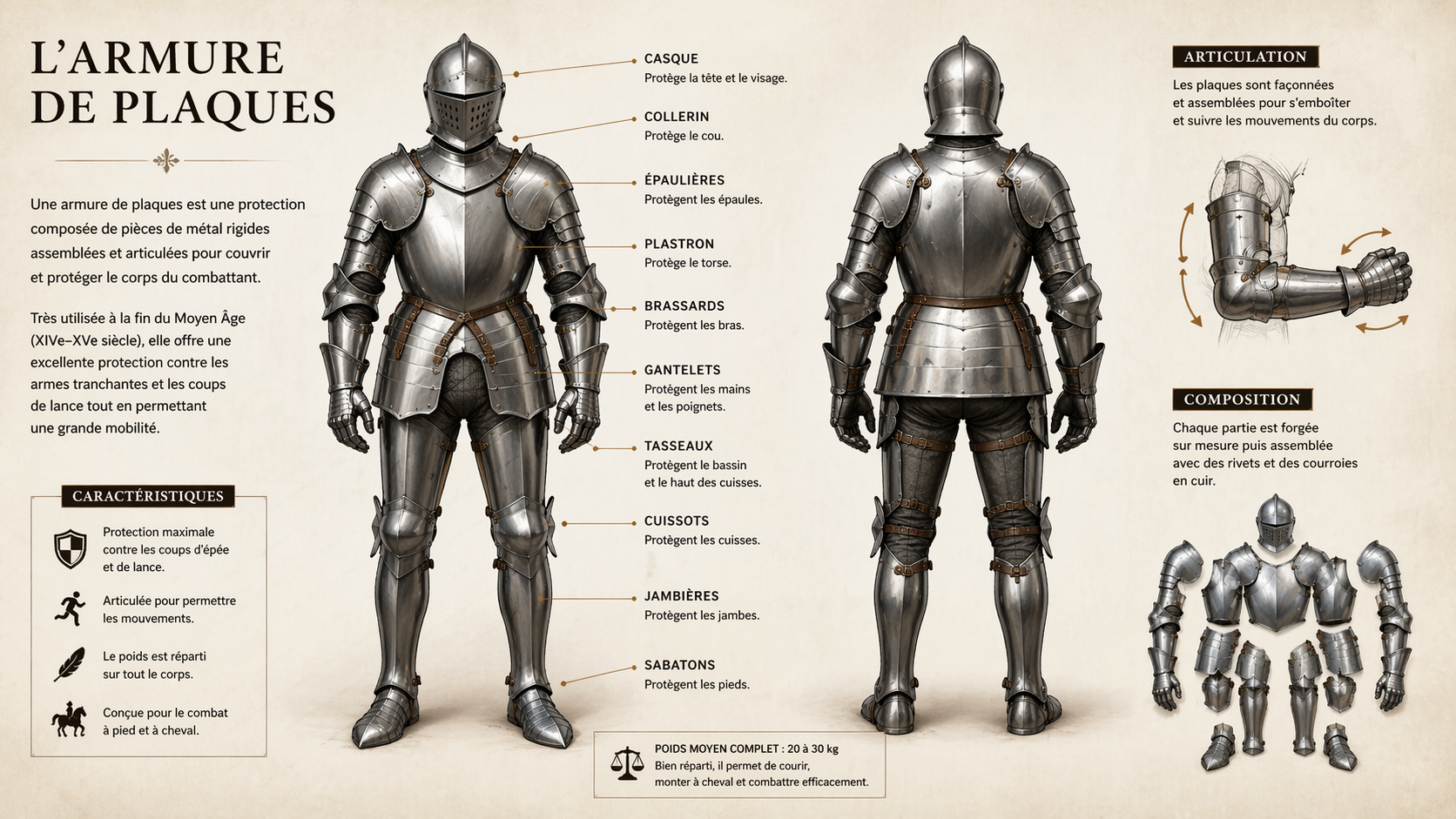 Qu’est-ce qu’une armure de plaque ?