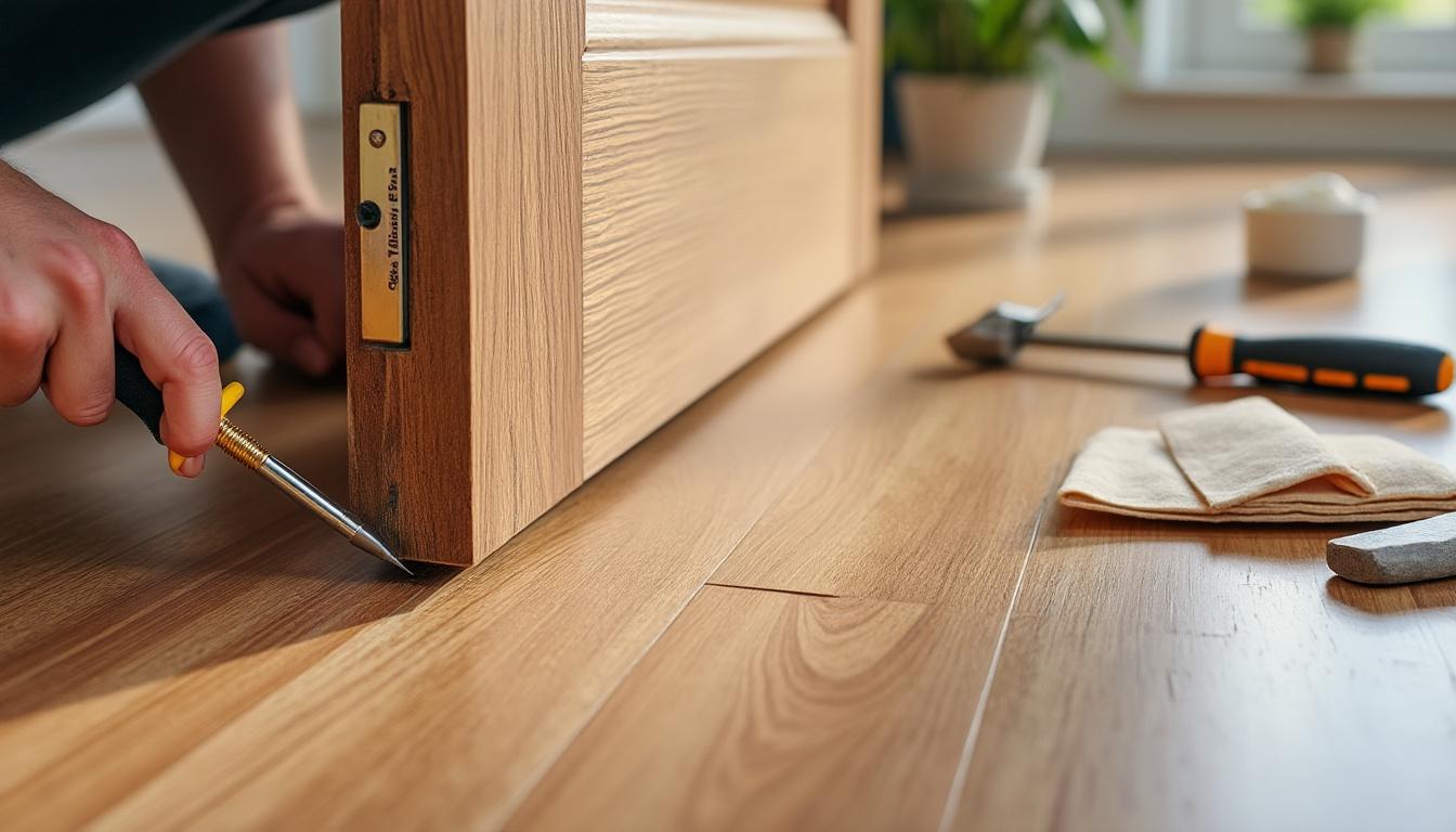 apprenez comment réparer facilement une porte qui frotte au sol grâce à nos conseils pratiques et rapides pour éviter l'usure et améliorer votre confort.