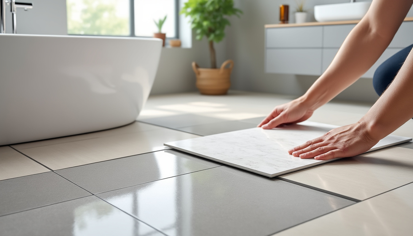 découvrez comment poser facilement des dalles pvc adhésives dans votre salle de bain pour un sol durable, étanche et esthétique. suivez notre guide étape par étape pour une installation réussie.