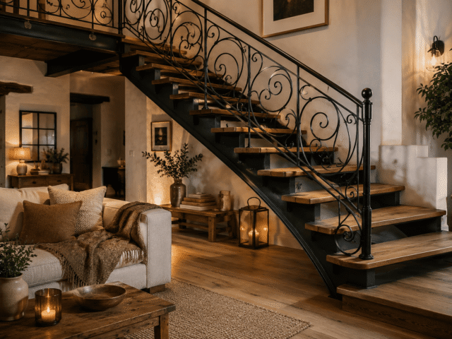 Escaliers et ferronnerie d&rsquo;art : la touche fer forgé d&rsquo;une déco cosy